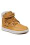 29180 Clay Color Girl's Boots with Velcro and Zipper - 5
