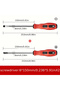 2 screwdrivers 6x150 2pcs Magnetic Screwdriver Multifunctional Flat Head Cross Screwdriver Household - 4