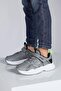 29603 Velcro Light Gray - Black Unisex Kids Sneaker Casual Sneakers