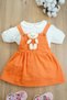 X Silk Atlas Short Sleeve Teddy Bear Baby Collar Muslin Dress - 2