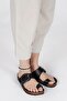 50013 Single Buckle Black Women's Flip Flops - 4
