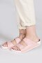 50003 Salmon Pink Double Buckle Daily Women's Slippers - 2