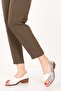 Women's Genuine Leather Short Heeled Comfortable Shoes Msa.42 - 4