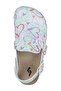 50025 Double Buckle White Patterned Girl's Sandals - 3