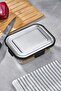 1000 ml Glass Storage Container – Leakproof with Stainless Steel Lid, Food Storage