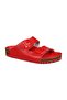 50010 Double Buckle Red Daily Women's Slippers - 6
