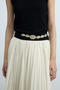 Cream Rose Pleated Skirt - 6