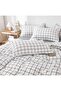 Double Personality Pattern Bedding Set Fitted Sheet and 2 Pillowcases