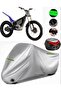 Lectric Motion E Pure Race Rear Case Compatible Motorcycle Tarpaulin Premium (Lock Compatible)-Gray