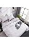 Double Personality Pattern Bedding Set Fitted Sheet and 2 Pillowcases - 5