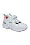 28106 Velcro White - Salmon Girl's Sneaker Casual Sneakers - 6