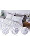 Double Personality Pattern Bedding Set Fitted Sheet and 2 Pillowcases - 2