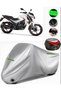 Rks Tnt 202 Rear Bag Compatible Motorcycle Tarpaulin Premium (Lock Compatible)-Gray