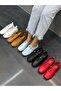 White Leather Elastic Orthopedic Women's Casual Shoes - 3