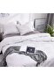 Double Personality Pattern Bedding Set Fitted Sheet and 2 Pillowcases - 3