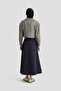 Sewing Detailed Skirt 25Y1801 Indigo - 3