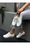 White Leather Elastic Orthopedic Women's Casual Shoes