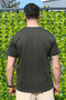 Men's Khaki Flexible 100% Cotton Fabric Relaxed Cut Short Sleeve T-Shirt - 5