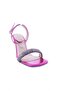 5161-23Y Women's Silver Stone Ankle Strap Heeled Shoes - 2