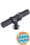 Metal Button Single Screw Drawer Kitchen Furniture Cabinet Wardrobe Handle Handle Handles Smoked