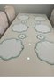 12 Pieces First Quality Linen Love Birds Embroidered American Serving Charger and Presentation Napkin - 2