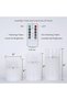 Set of 3 Glass Flameless Candles, LED Flickering Pillar, Timer & Remote Control - 3