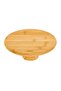 Bamboo Round Cake and Pastry Serving Stand - 24 X 9.5 cm Natural and Stylish Serving Tray - 2