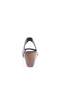 Women's Black Sandals - Wedge Sole 822103138 - 4