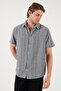 Slim Striped Button Collar 100% Cotton Slim Fit Shirt Men's Shirt Cf23s116097 - 6