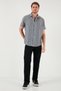 Slim Striped Button Collar 100% Cotton Slim Fit Shirt Men's Shirt Cf23s116097 - 3