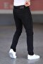 Black Men's Regular Fit Relaxed Cut Jean Trousers - 3