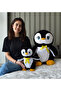 Cute Plush Penguin - Sleeping Companion Plush Toy -Black,Gray & Megaboy Options - 3
