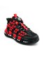 1974 Phlon Light Sole Automatic Lace-Up High Top Children's Sports Shoes Black Red - 3