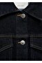 Denim Coat with Fur Collar - 7