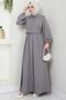 Bolero Elastic Waist Dress Gray Hm2702 - 2