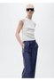 Straight Cut Trousers with Stripes - 7
