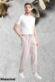 Elastic Waist Linen Sweatpants Thin Fabric Summer Pants (Earth) - 2