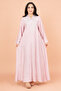 Embroidered Solid Jalabiya with Stylish Mandarin Collar
