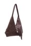 Vintage Genuine Leather and Suede Women Shoulder Bag - 3