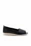 Matte Black Genuine Leather Women's Espadrille K01582664003