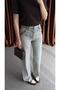 Four Button Gray Jean - 3