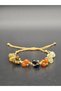 Women's (Evil Eye Protection, Solar Chakra) Stylish Handcrafted Adjustable Natural Stone Bracelet 6 mm - 4
