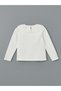 Baby Collar Long Sleeve Embroidered Girl's T-Shirt - 4