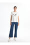 Crew Neck Printed Women's T-Shirt - 2