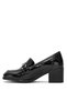 2512701 Y Women's Genuine Leather Classic Heeled Shoes Black - 3