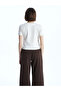 Crew Neck Printed Women's T-Shirt - 4