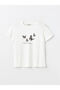 Crew Neck Printed Women's T-Shirt - 6