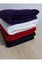 4 Pieces Non-Holding Hair Dye Black Red White Purple Microfiber Hand-Face-Hairdresser-Sports-Towel - 4