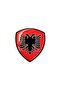 Albania Flag Coat of Arms Sticker with Drop Sticker - 3