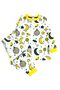 Girl's 100% Cotton White Candy Moon Star Ramadan Themed Long Sleeve Pajamas Set - 2